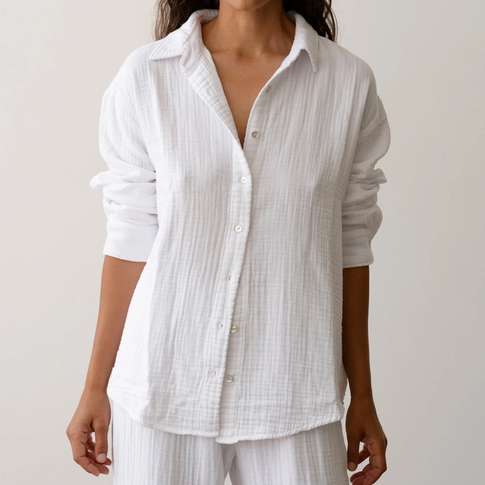 Donni Bubble Shirt in Powder